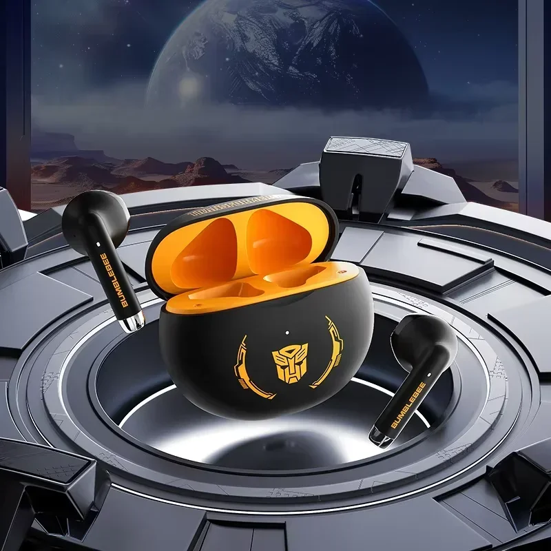 Transformers Bumblebee Earphones Bluetooth HiFi Sound HD Call Gaming Headphone Wireless Sport Earbuds Long Endurance TF-T37