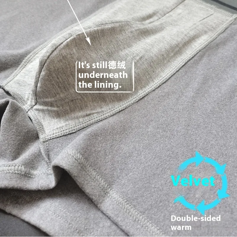 Thermo-Fleece-Unterwäsche für Herren, Winter, Herbst, warm halten, Slips mit hoher Taille, Übergröße, gefüttert, elastisch, Frostschutzmittel, bequeme Boxershorts