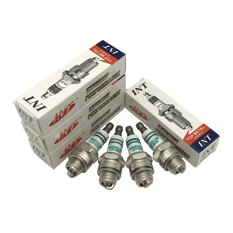 1 2 4PCS 2-stroke 100% IRIDIUM Spark Plug AIX-BM6 for 43cc/47cc/49cc ATV-Quads BMR6A BM6A Chainsaw Lawn Mowers 152 BM7A CJ8