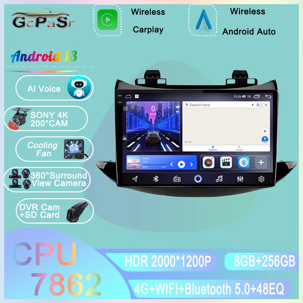 

Android Car Stereo For Chevrolet Tracker 3 Trax 2013 - 2020 Car Radio GPS WIFI Navigation Multimedia Player Head Unit Carplay BT