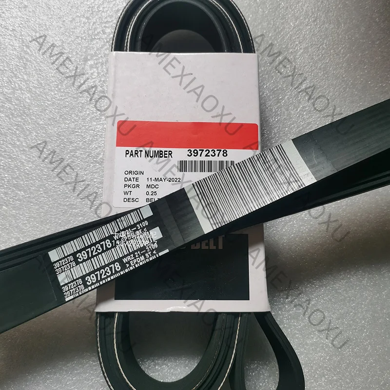 

1 PCS New 3972378 For Cummins 8PK2255 8PK2256 8PK2250 V-Ribbed Belt AMEXIAOXU