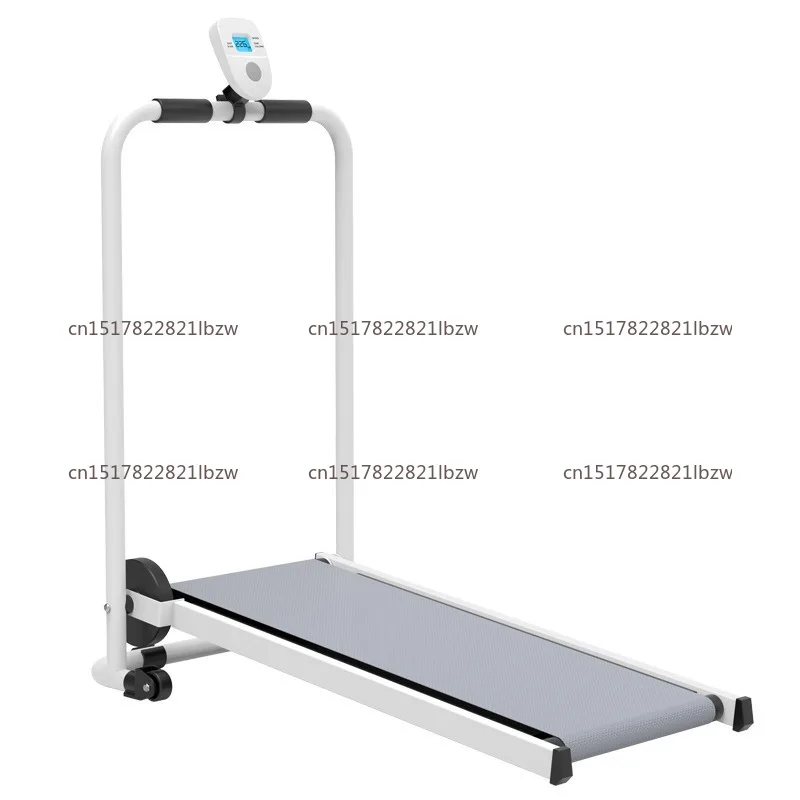 Household treadmill silent foldable single wheel treadmill energy saving plug-in free air resistance household brush step