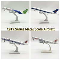 20cm C919 Series Metal scale aircraft Zinc Alloy Plane Model china Airlines Airplane With Landing Gears Miniature Toy Planes