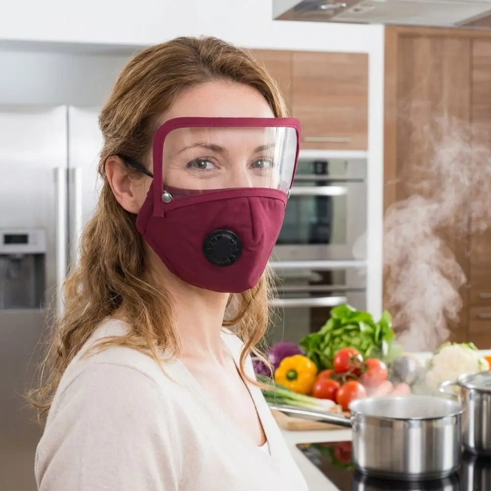 New HD Kitchen Oil Fume Shield Fully Enclosed Transparent Cooking Face Mask Detachable Oil Splash Resistant Eye Mask Home