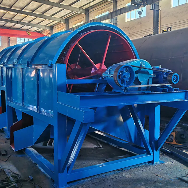 Customize Mobile Max Capacity 300-500tph Rotary Drum Trommel Screen Customized with Motor Gearbox for Compost Soil Gravel