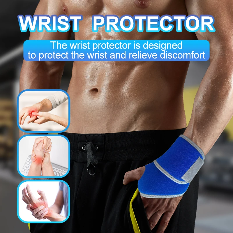 1PCS Adjustable Wrist Guard Lightweight Breathable And Non Stuffy Fixed Pressurization Wrist Protection Against Sprains Unisex