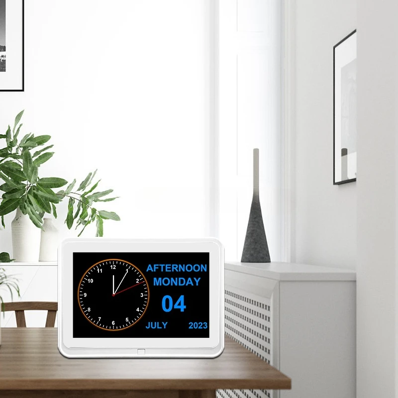 Professional Wireless Dementia Clock Smart Digital Calendar Day Clock Memo Alarm Clock Touch Screen Weather