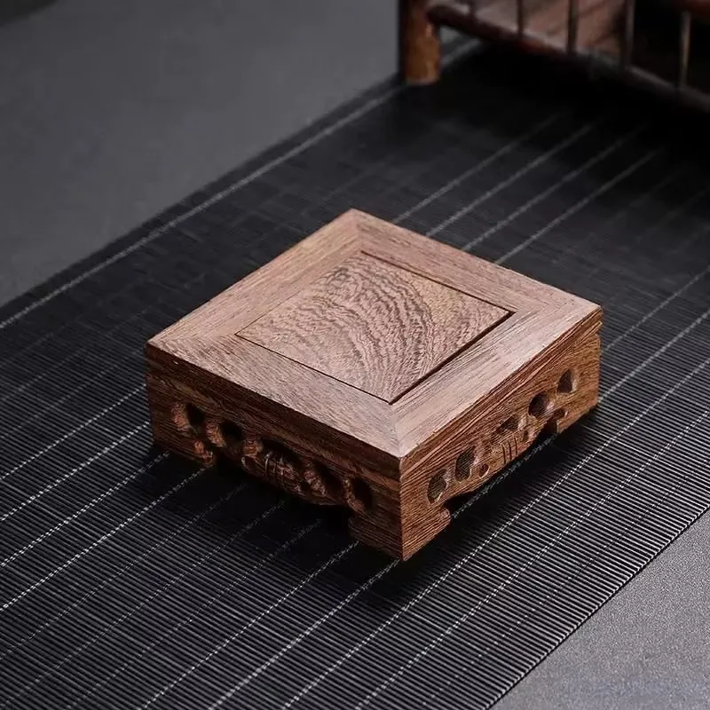 Wooden Flower Pot Stand Garden Decorations Pot Holder For Plants Coffee Tea Sets Pedestal Bonsai Tray Plant Saucer Flower Rack