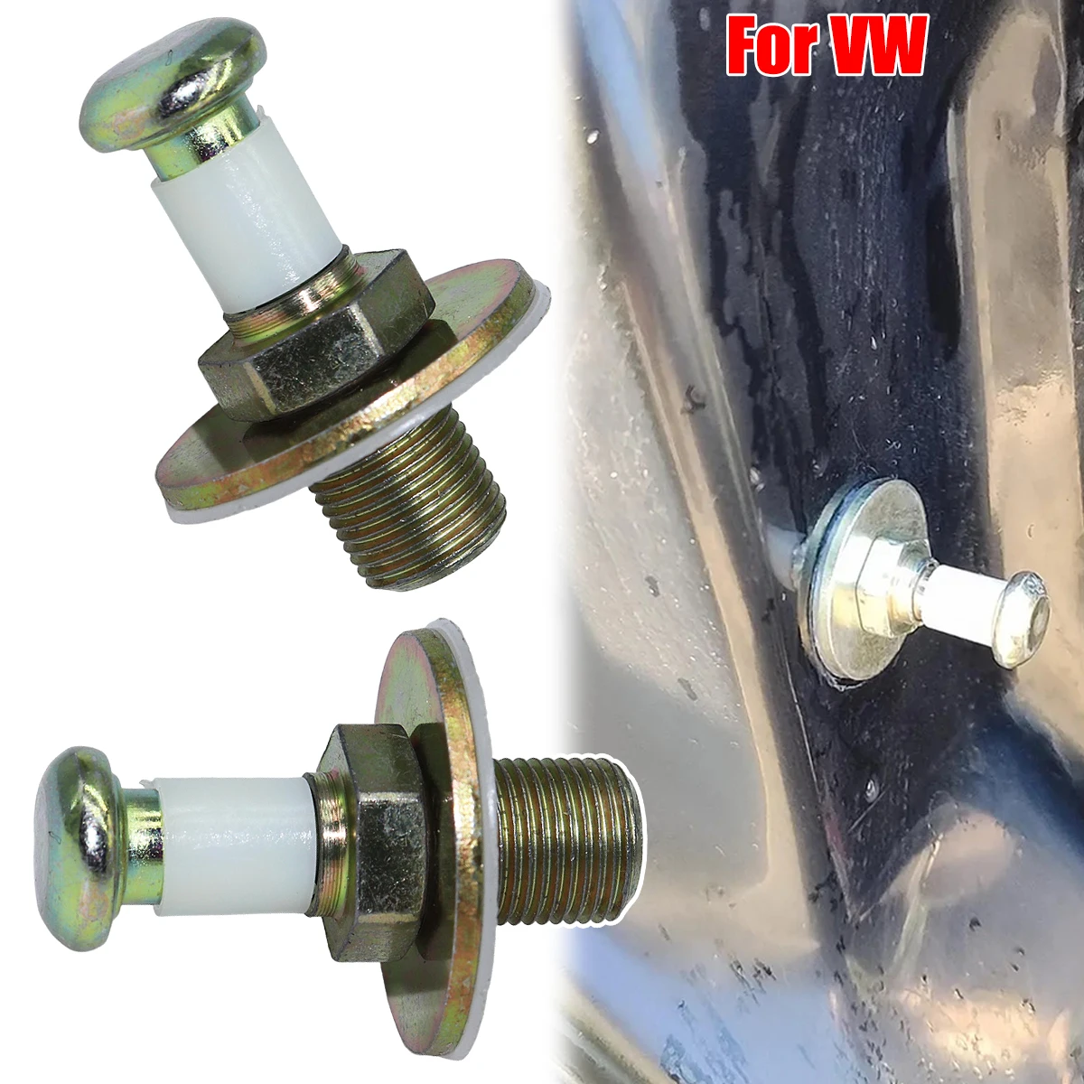 Auto Door Lock Striker Screw Washer Bolt Touch Latch Cotter Pins For VW Passat B3 B4 Polo 88C Golf MK2 Replacement Accessories