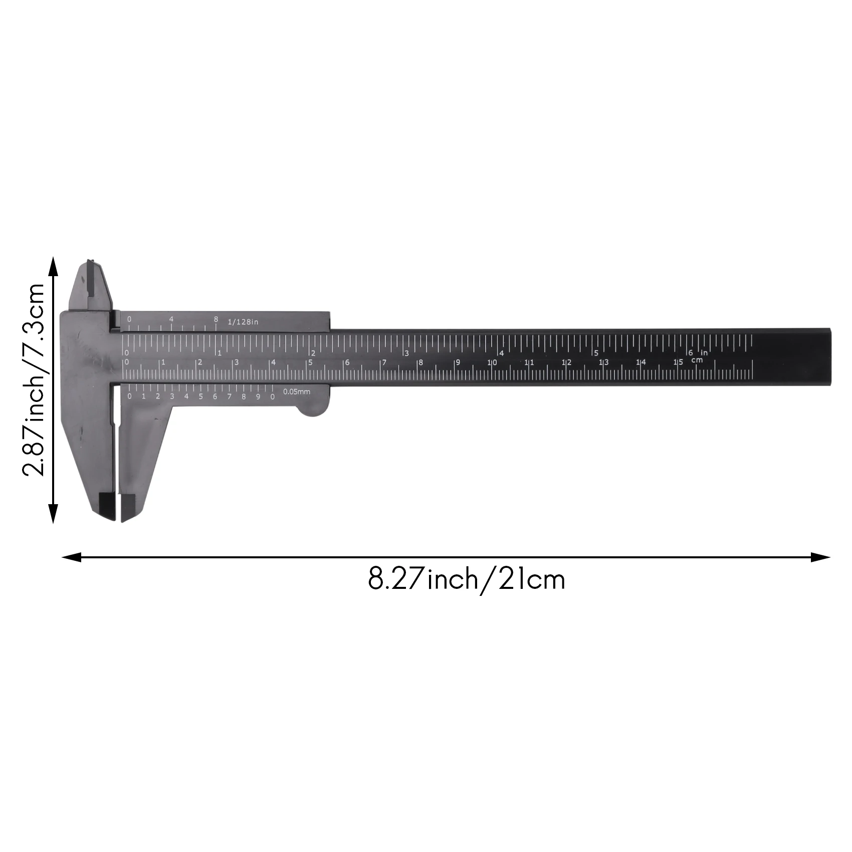 【FLASH-SALE!】10 Pieces 150 Mm Mini Plastic Caliper Vernier Caliper Double Scale Sliding Gauge Measuring Tool For Student Office