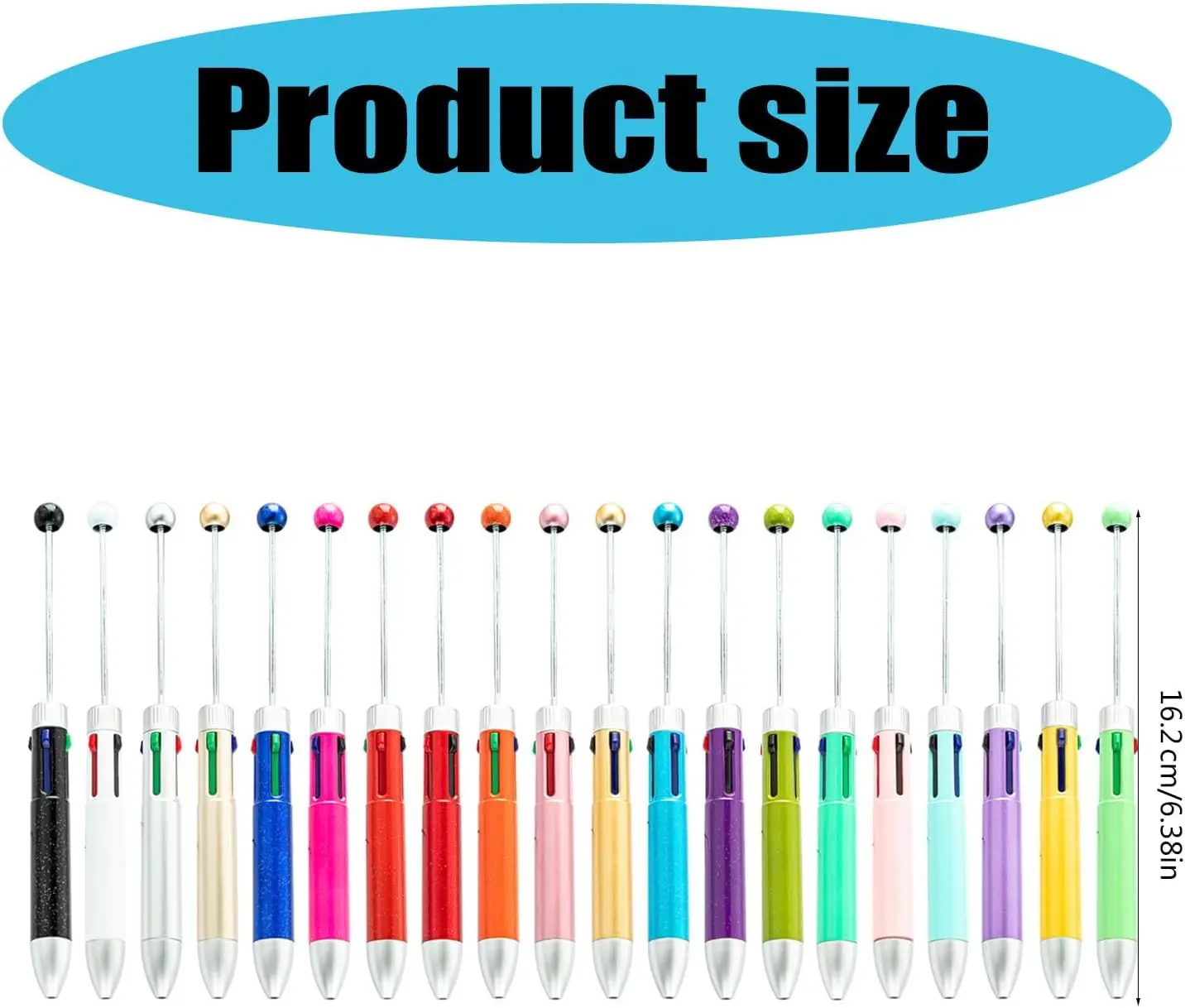 4 в 1 пластиковые ручки с бисером, объемные выдвижные ручки с бисером, разноцветная ручка, разные чернила, 4-цветная шариковая ручка для выпускного своими руками