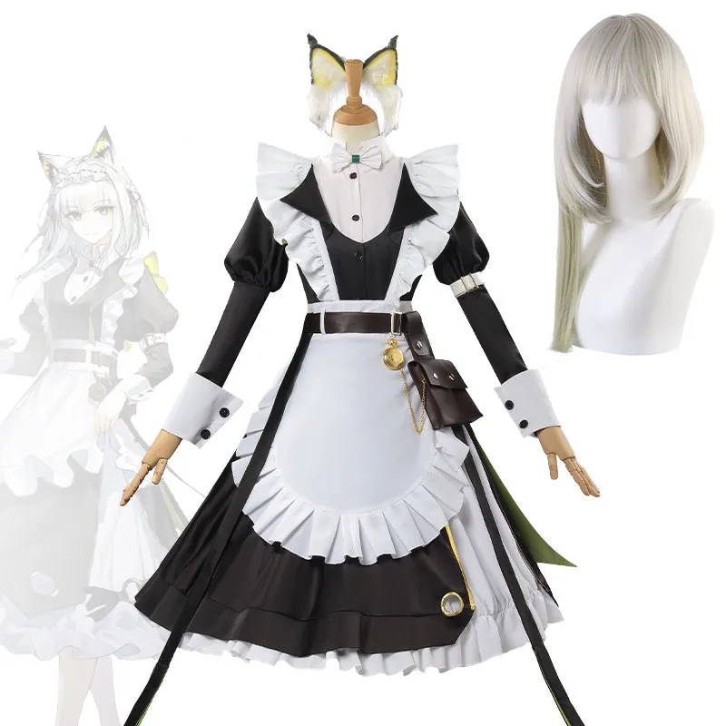 

RPG Kal'tsit Cosplay Maid Dress Arknights Costume The Remains Of Time AMa-10 Game Character Skins Halloween Kal'tsit Dressing Up