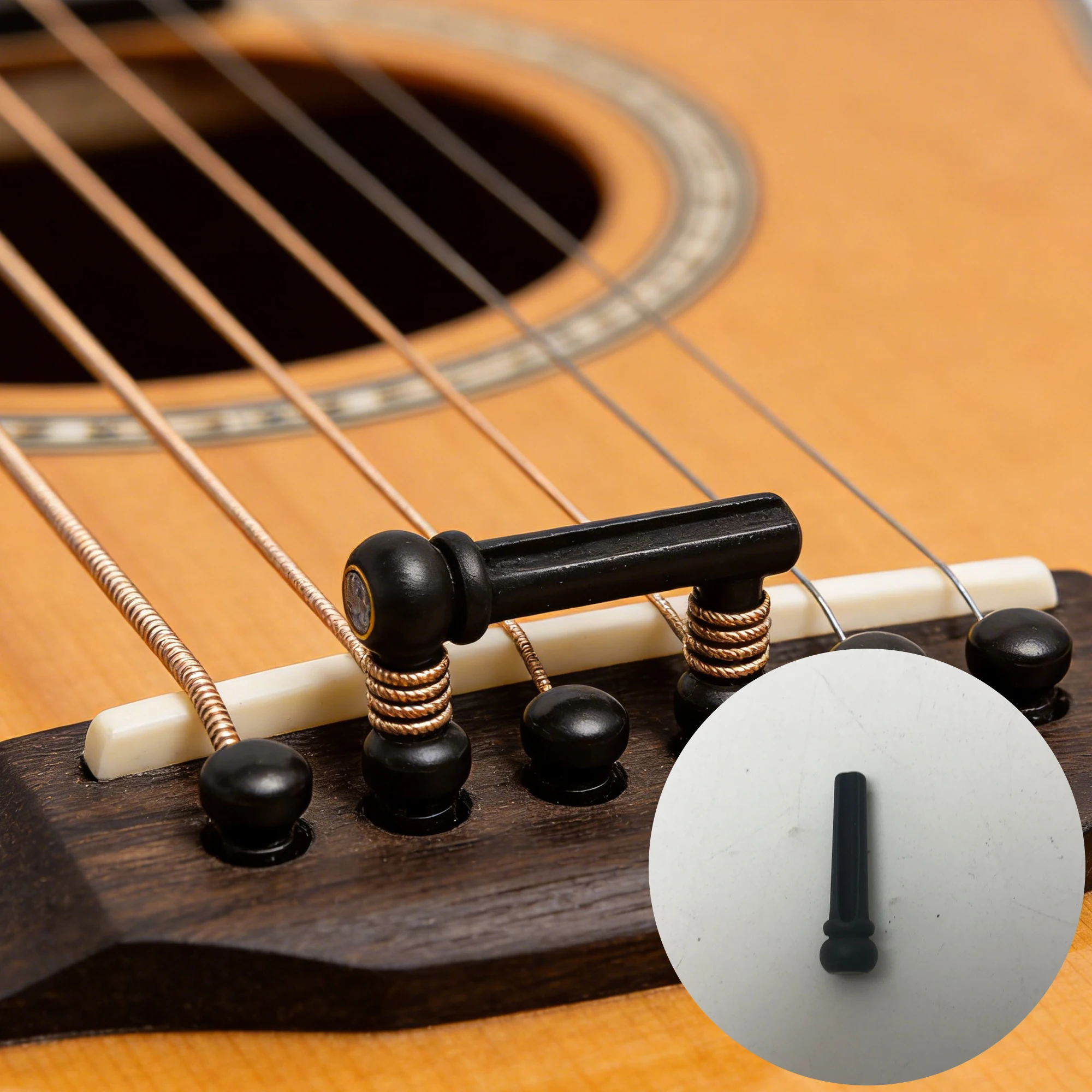 

5 комплектов седел для гитары + гайки + шпильки из черного дерева для 12-струнной акустической гитары