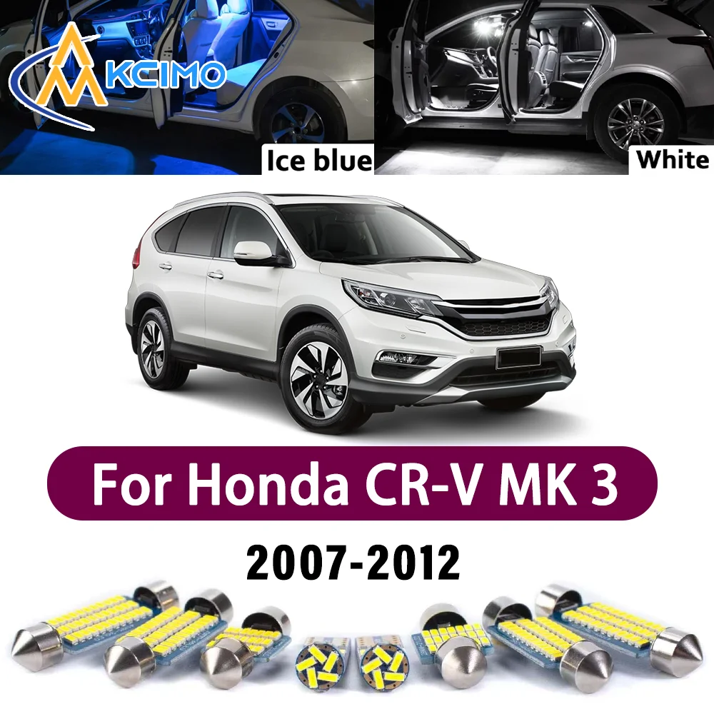 

Error Free LED Interior Light Kit for Honda CR-V MK 3 2007-2012 Premium Bright Dome Trunk Mirror Reading Lamps Canbus