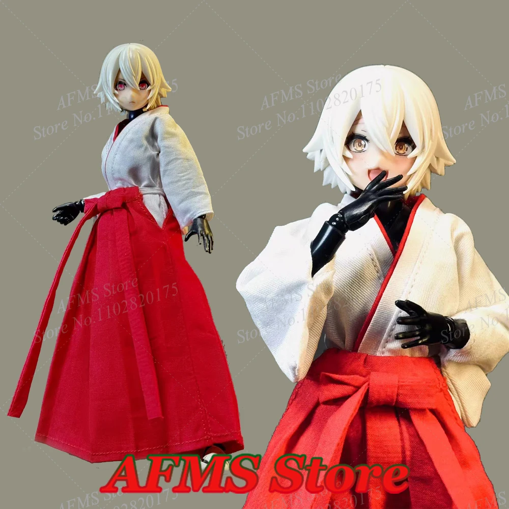 1/12 Vrouwen Soldaat Kimono Japanse Anime Meisjes Heks Vest Jurk Set Fit 6 "Romankey Slak-Shell Action Figure Body Speelgoed