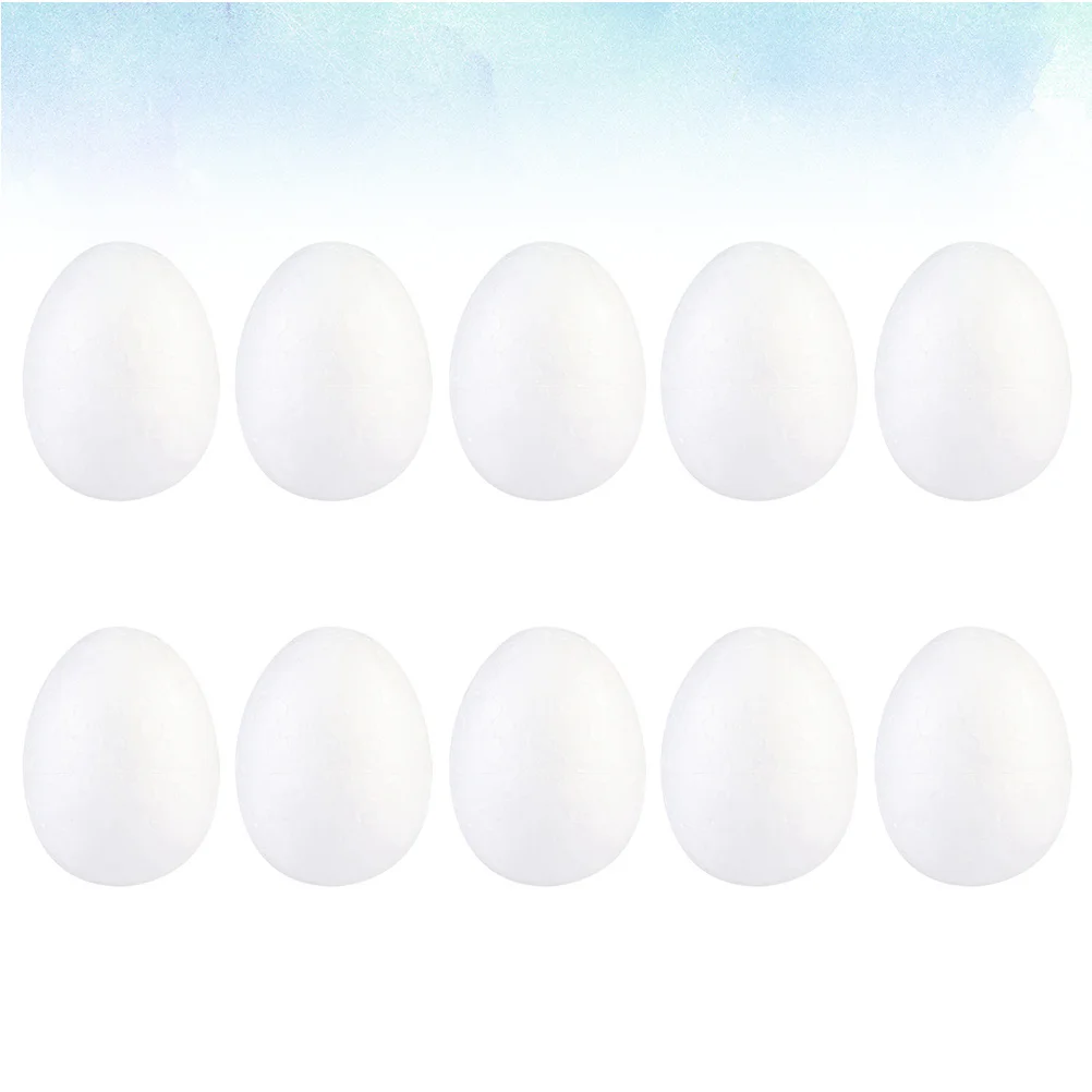 50 stuks 6 cm schilderij schuim eieren DIY Craft Kit voor Pasen Kids Art Fun decoratieve ornament kinderen creatieve activiteit