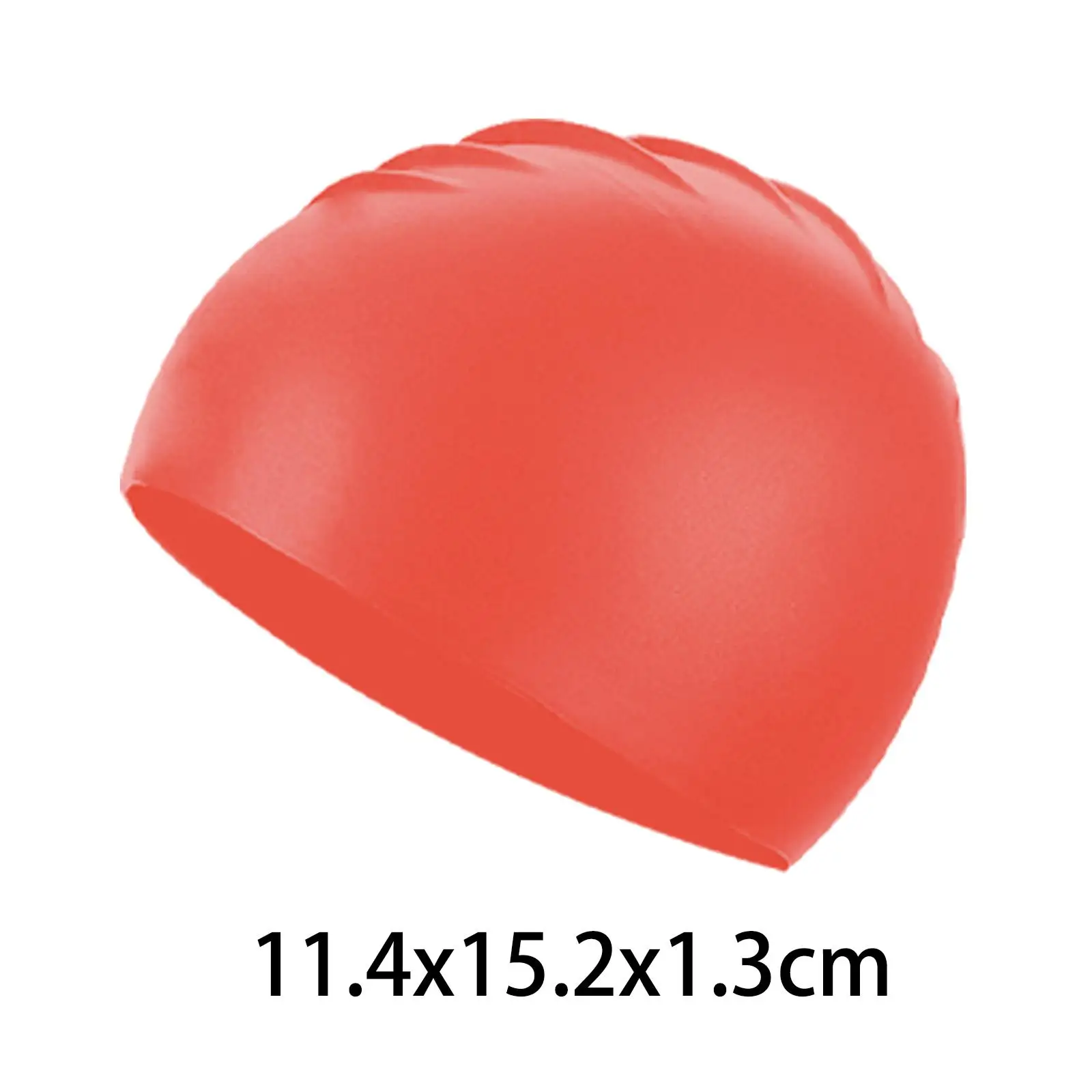Durable Silicone Swim Cap for Girls Boys Adults Surfing Racing Water Sports Bathing Hat
