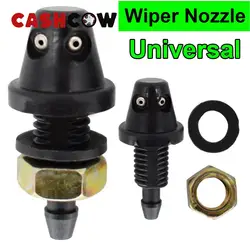 CASHCOW 2X Car Universal Front Windshield Washer Nozzle Car Water Head Wiper Nozzle Jet Auto Windscreen Sprayer Sprinkler Outlet