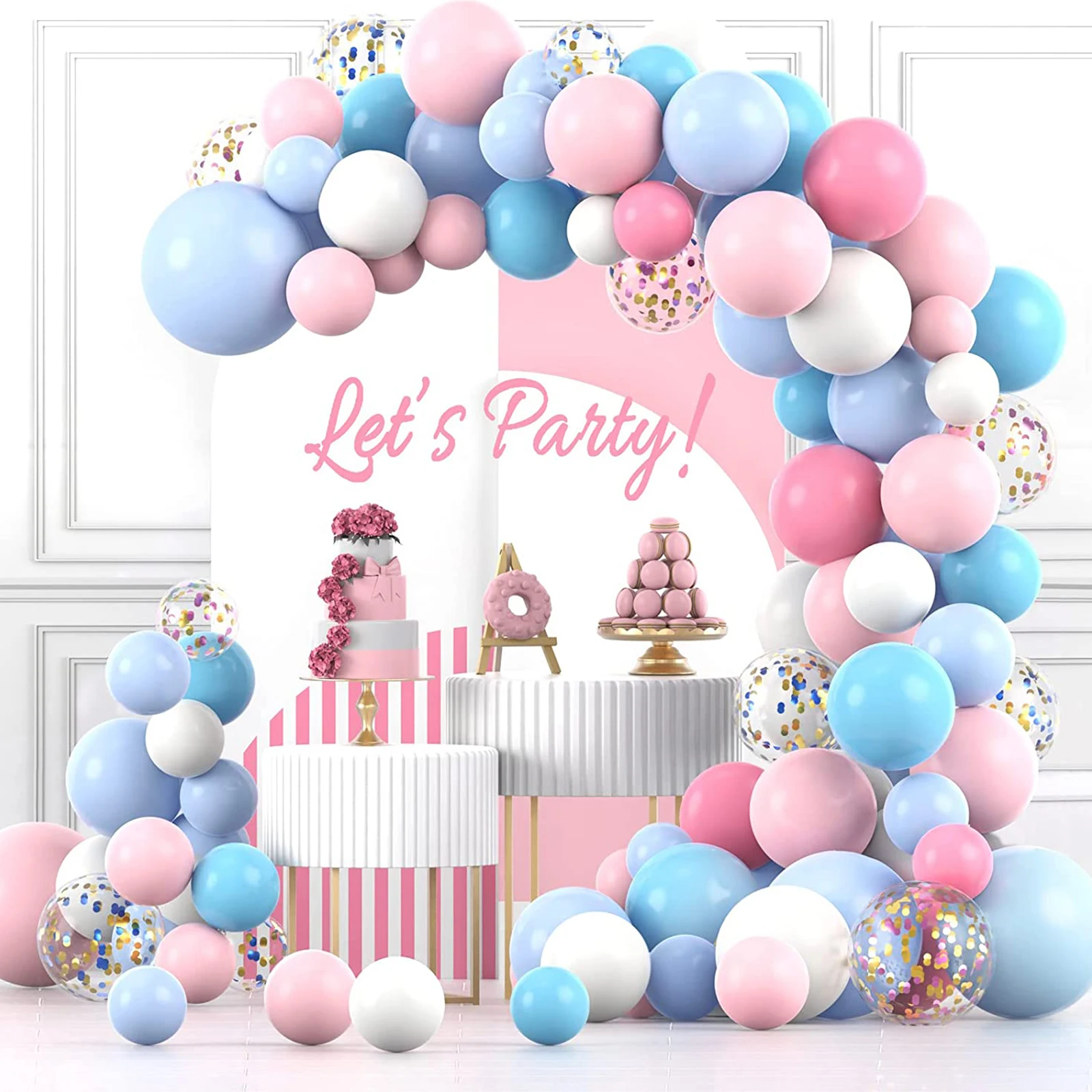 

PVC Balloon Stand Balloon Arch Kit Balloon Column Holder Free Bending Balloon Support for Birthday Holder Baby Shower Decor