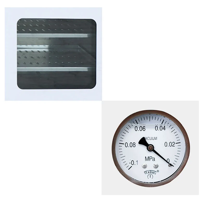 Digital Display Vacuum Drying Oven Double Partition Small Industrial Food Drying Machine For Laboratory Research 600W 220V
