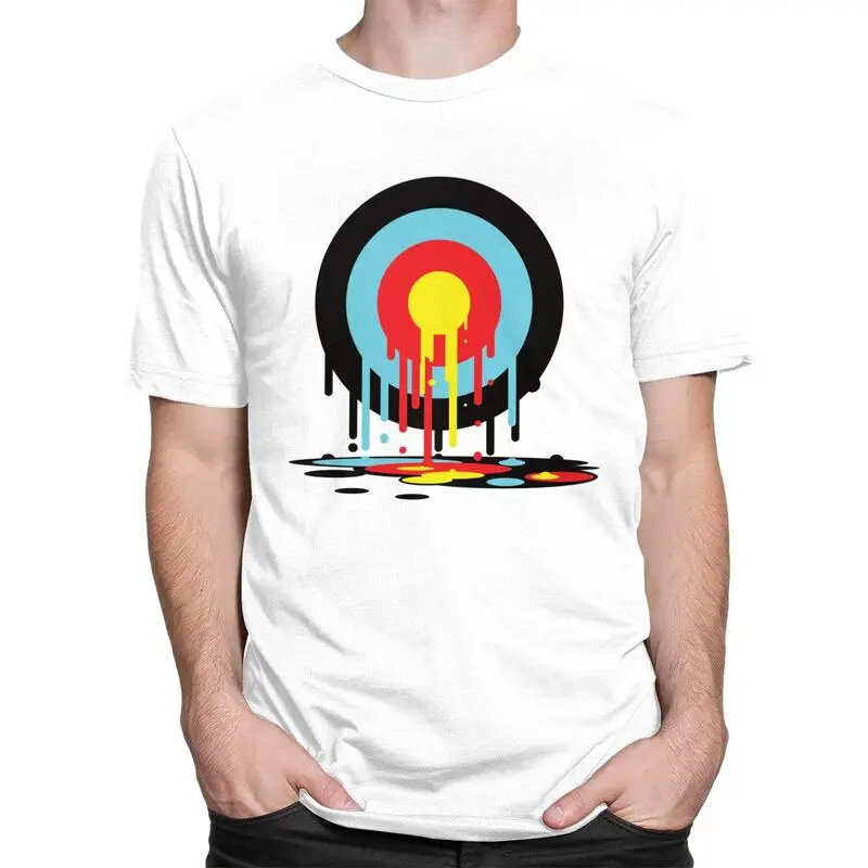 Custom Weeping Target T Shirts for Men 100% Cotton Tee Tops Archery Archer Darts Shoot Tshirts Fashion T-shirt Clothing