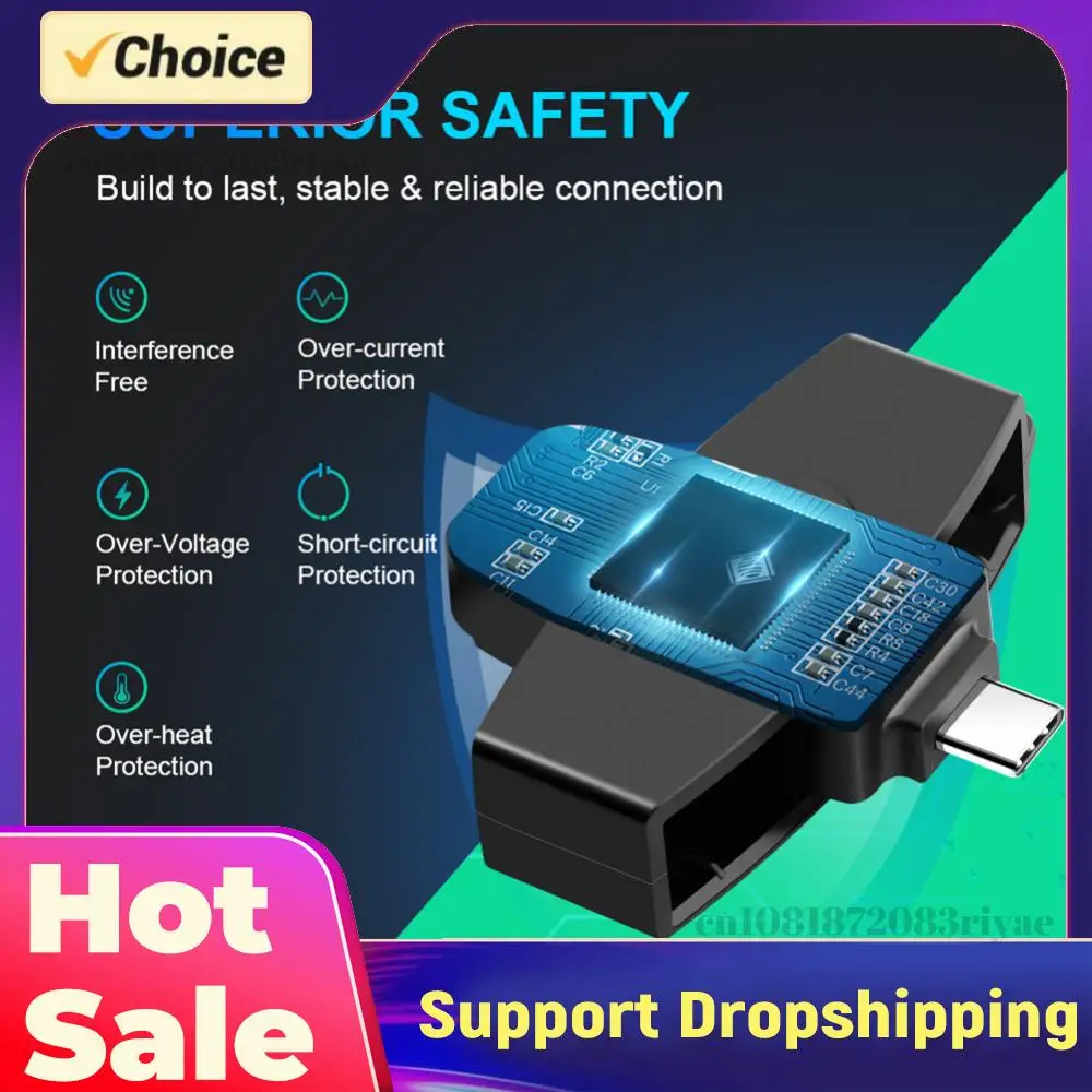 

CAC Smart Card Reader Portable Card Reader Adapter Bank Tax Declaration Accessories Support for Windows for OS