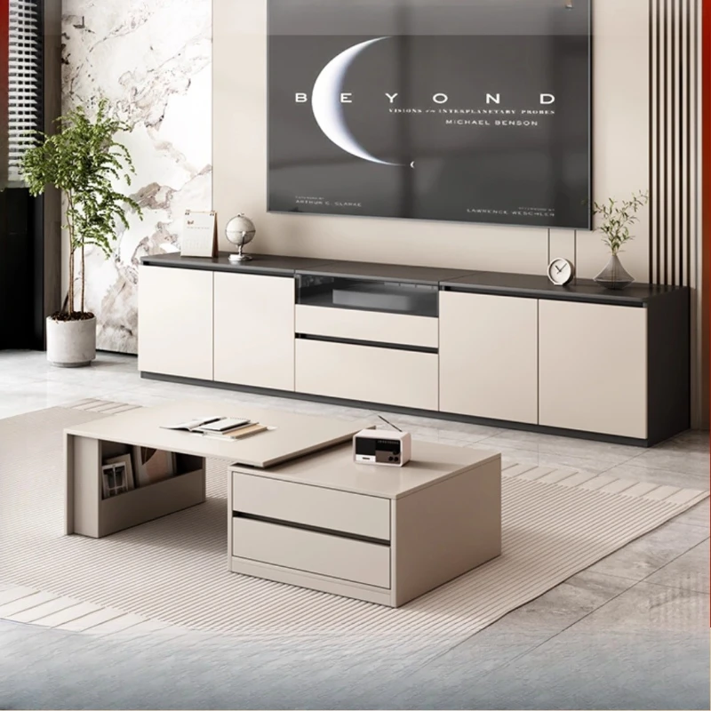 

Laser TV special cabinet modern simple high floor small apartment living room projector