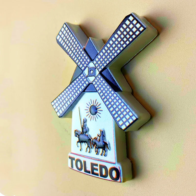 Toledo 3D refrigerator magnets Travel souvenirs Refrigerator magnets decoration supplies Collection arts and crafts gifts