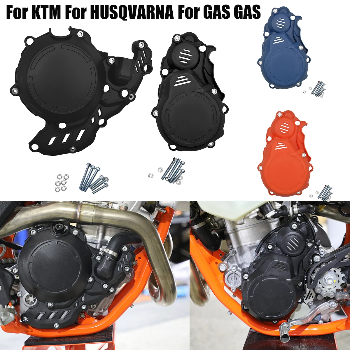 

Motorcycle Ignition Guard Cover Clutch Protector For Husqvarna FE250 FE350 FE350S For KTM EXC-F EXCF250 EXCF350 XCFW 2017-2023