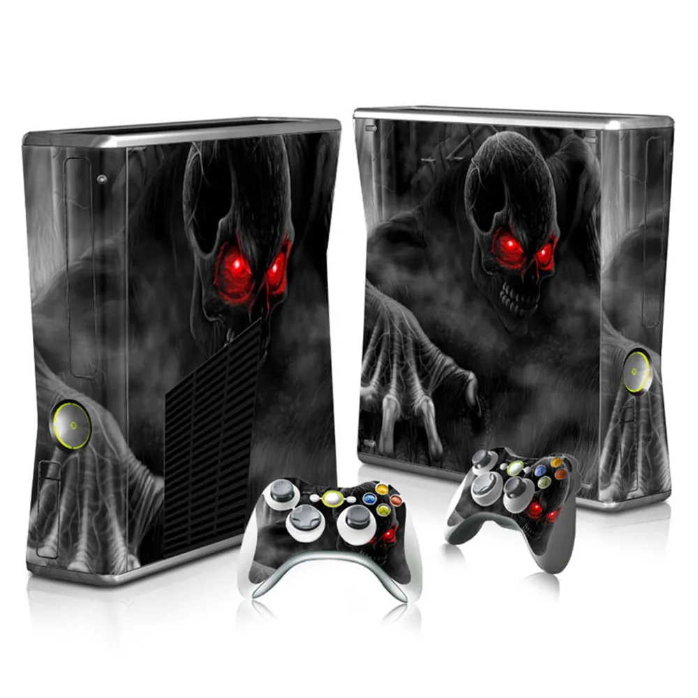 جلود واقية من الجلد من الفينيل لمايكروسوفت إكس بوكس ، ملصق نحيف ، وحدة تحكم والجلد وحدة التحكم ، جلد الجمجمة