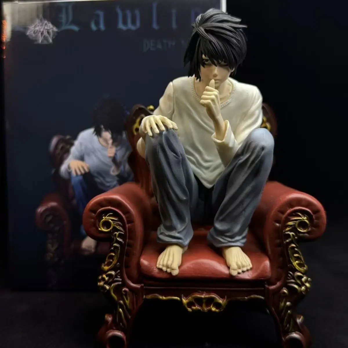 

Death Note L Lawliet диван трон модель орнамент аниме фигурка для мальчиков коллекционные игрушки детский подарок на день рождения ПВХ