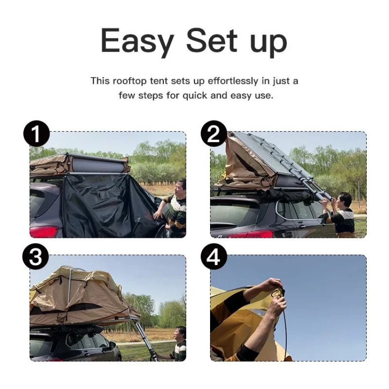 

Hot Sale Camping Equipment Soft Roof Top Tent for Suv Outdoor