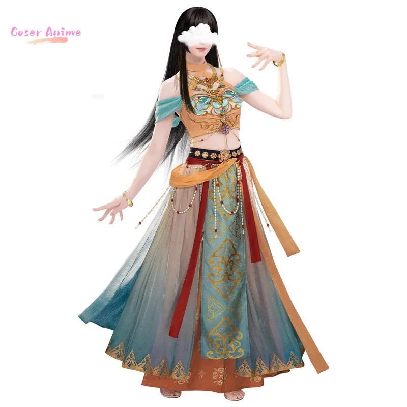 أزياء سيلوس كزيفير رافاييل زين التأثيرية للهالوين وعيد الميلاد البطلة الهزلية الحب والمساحة العميقة فستان نسائي مقاس آلهة #6