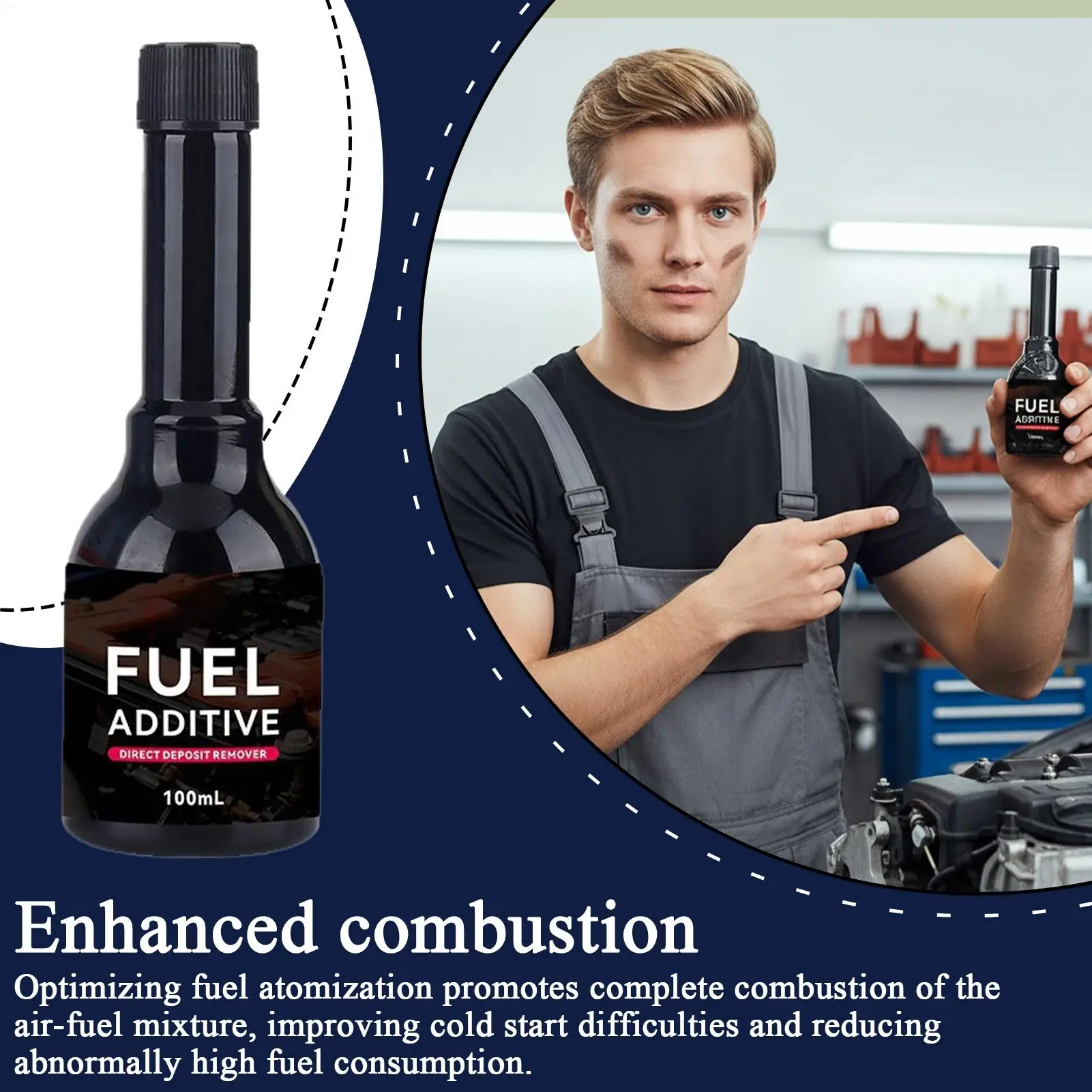 100ml Car Engine Combustion Chamber Cleaner Automotive Fuel System Additive For Improved Performance & Transmission Care