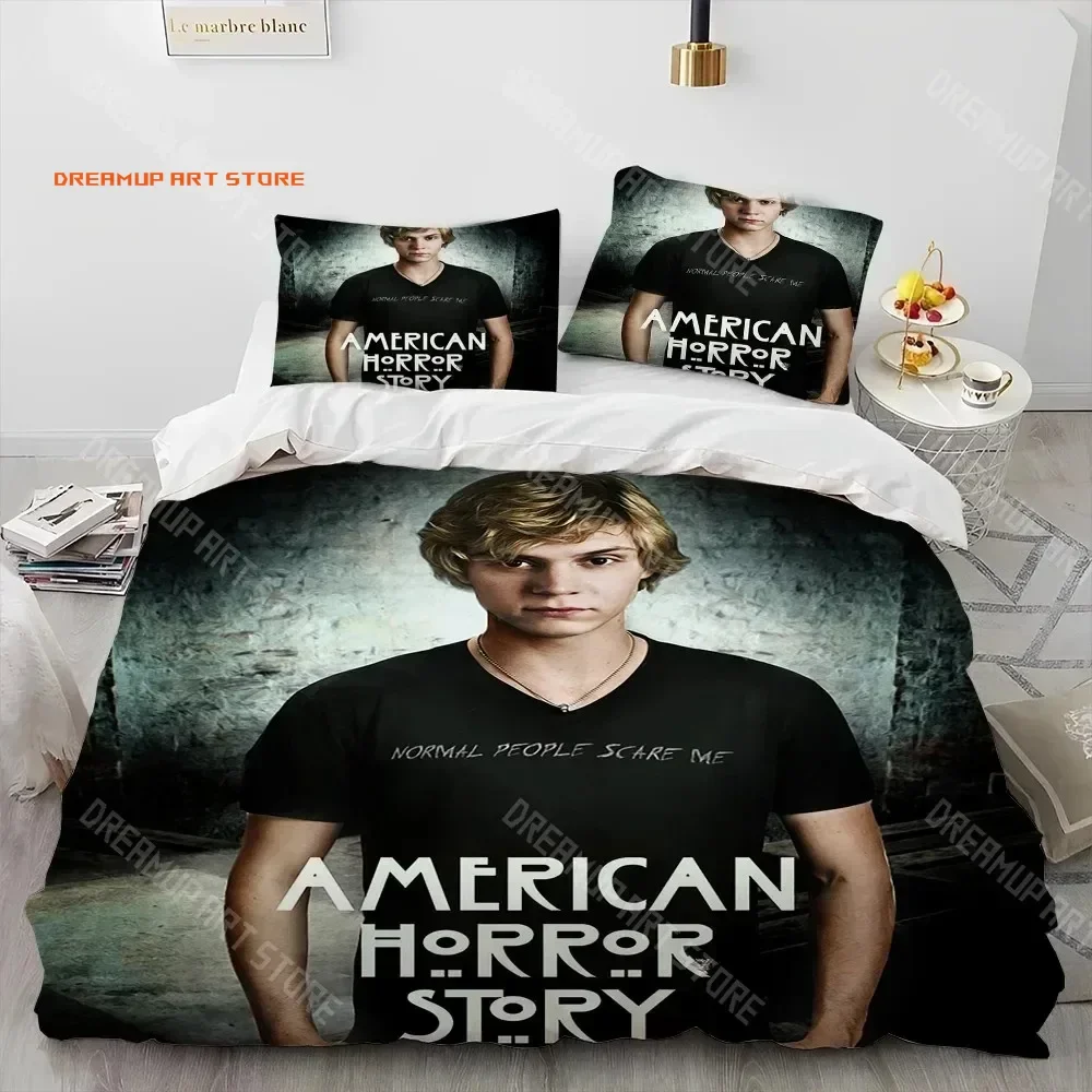 2026 Cute Evan Peters Movie TV Actor Comforter Bedding Set,Duvet Cover Bed Set Quilt Cover Pillowcase,king Queen Size Bedding Se