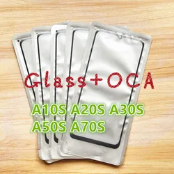 5Pcs/Lot For Samsung A10S A20S A30S A50S A70S Touch Screen Front and outer glass lens replacement