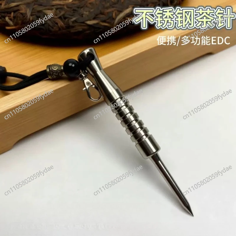 304 Stainless Steel Tea Pick -  Hidden Storage Tool with Machining | Tea Cone & Tactical Accessory