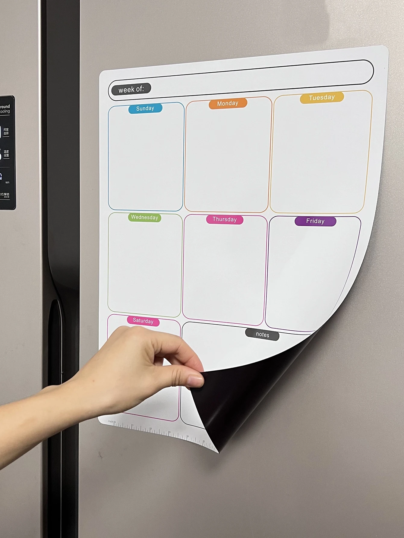 1 magnetic refrigerator sticker calendar magnetic whiteboard wall sticker learning schedule refrigerator message form