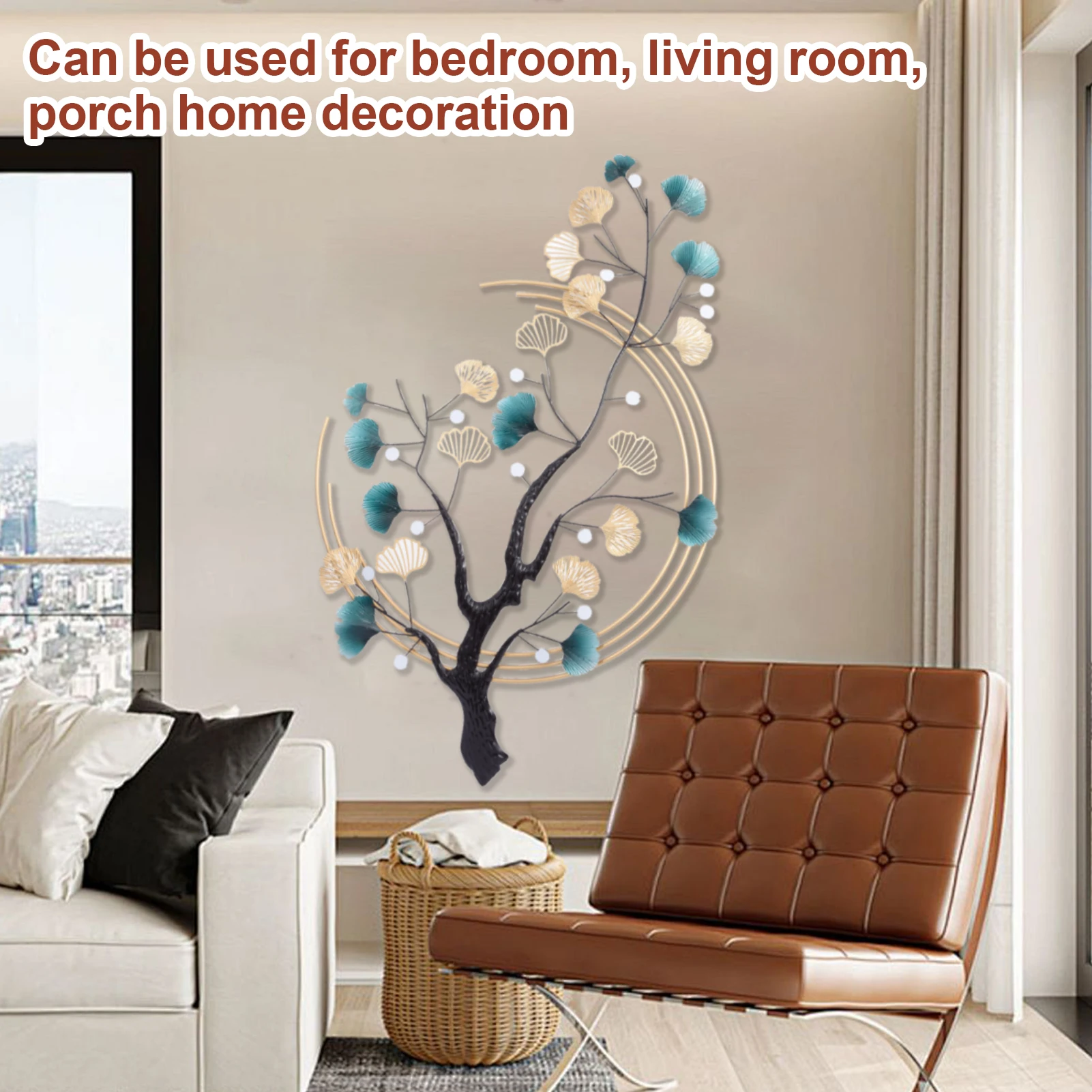 

Осенний металлический настенный декор Металлическая ветка с листьями растений Настенный декор Декоративное настенное искусство, 3D настенная скульптура для спальни, гостиной, столовой