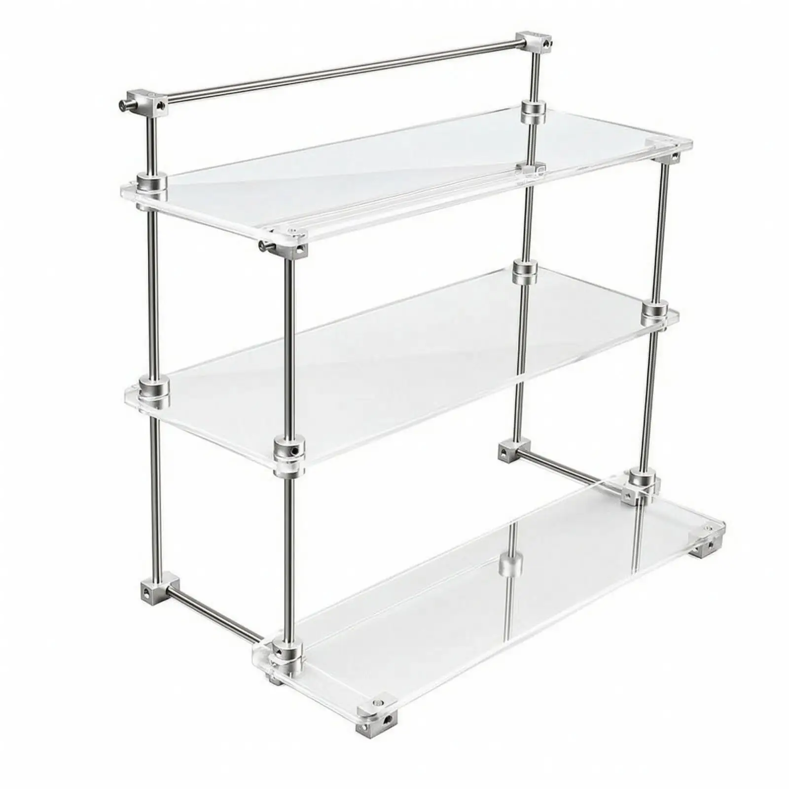 Modern 3-Tier Shelf Organizer | Standing, Simple, Countertop Storage Rack, for Desk