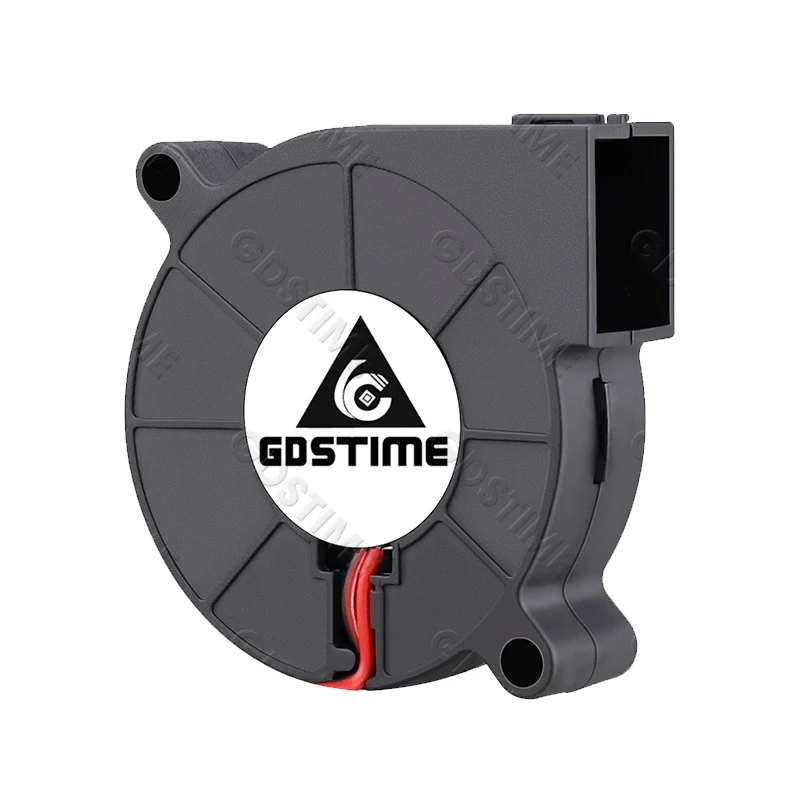 Gdstime DC 5V 12V 24V 50x50x15mm Dual Ball Cooler 2Pin USB Radial Fan 5015 Turbo Blower 5cm 50mm Radiator for 3D Printer Cooling