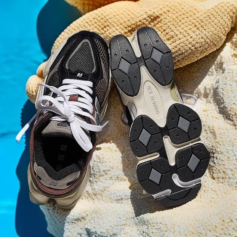 

Спортивная обувь модели 9060, рисунок вдохновения из Classic 990, подчеркивающий верхний дизайн