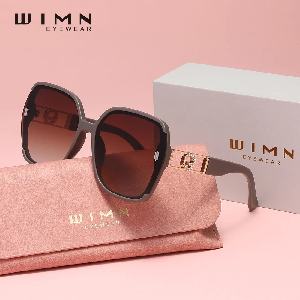WIMN وصول جديد النظارات الشمسية العصرية للسيدات إطار كبير UV400 نظارات للنساء نظارات عطلة السفر