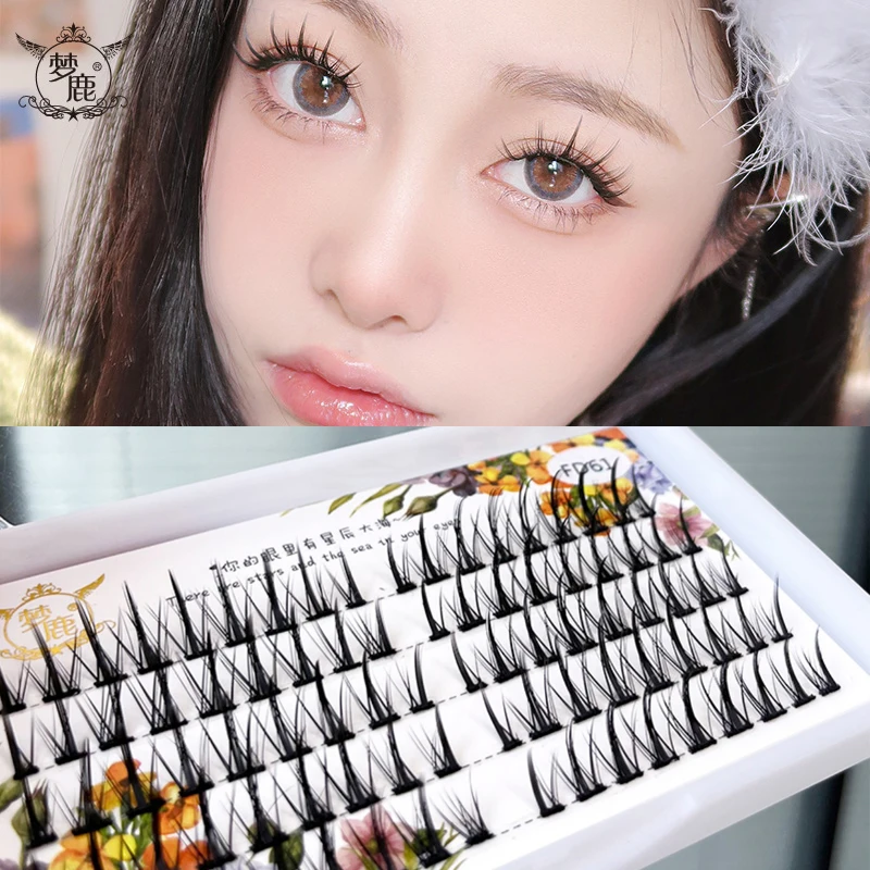 

5Rows Segmented Type Little Devil Cos False Eyelashes Natural Bushy Simulation Grafting Single Cluster Eyelashes Makeup Tools