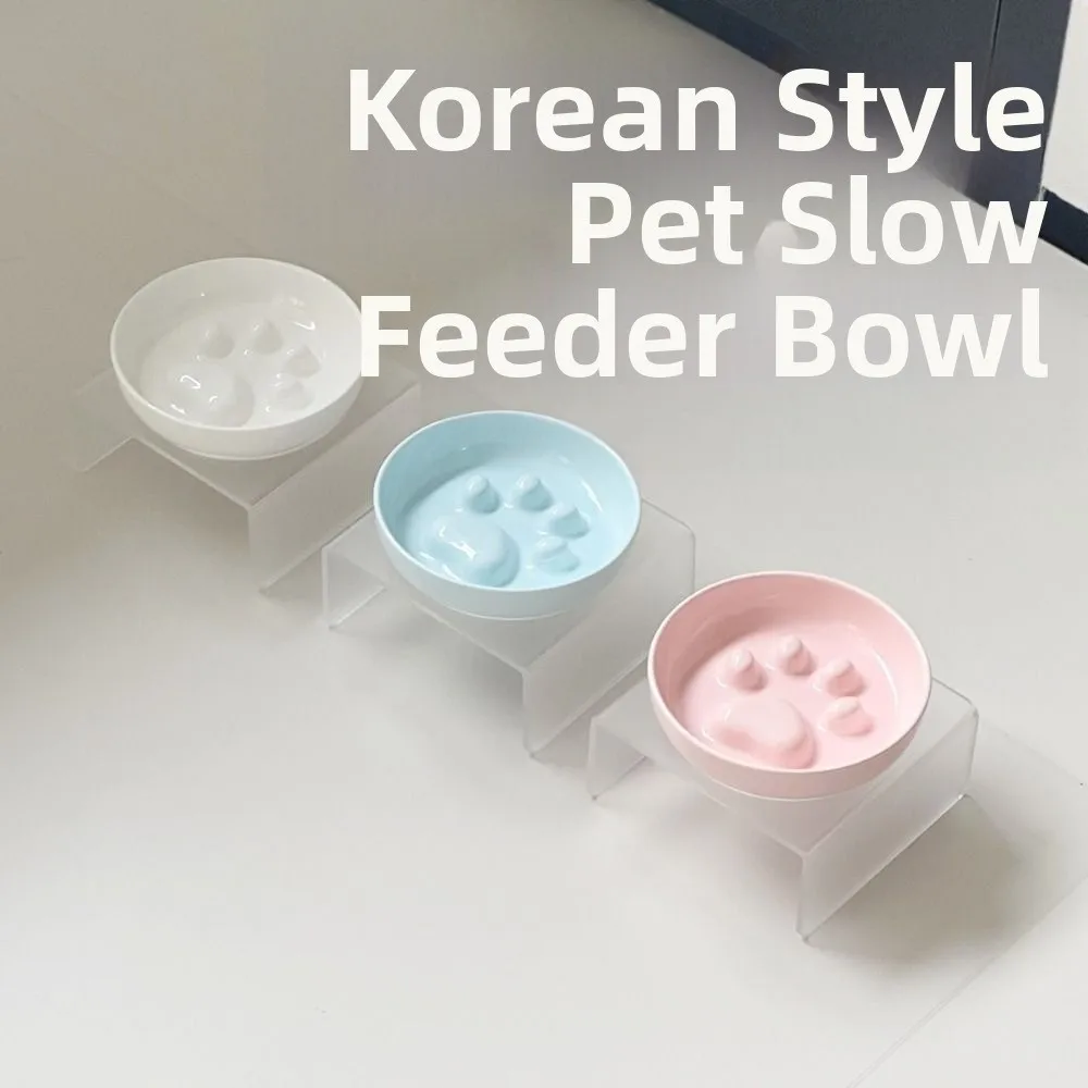 العالمي السيراميك القط الغذاء وعاء الماء عدم الانزلاق مستقرة القط وعاء طعام بطيء متعددة الوظائف المضادة للانزلاق الحيوانات الأليفة الغذاء موزع الرطب الجاف الغذاء #2