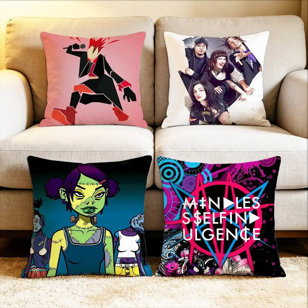 

M-Mindless Self Indulgence Various Sizes Square Pillow Case For Car Home Bedchamber Decor