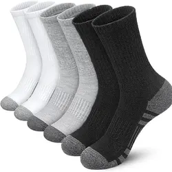 6 Pairs Men's Outdoor Gym Socks High Quality Comfortable Soft Ground-Gripping Football Large Size New Style