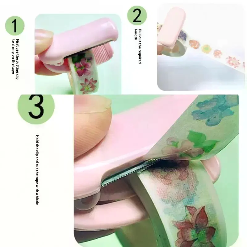 مصغرة المحمولة رمش تمديد الشريط القاطع لاش لاصق الشريط سبليت أدوات البلاستيك ماكياج لاش تمديد لوازم موزع