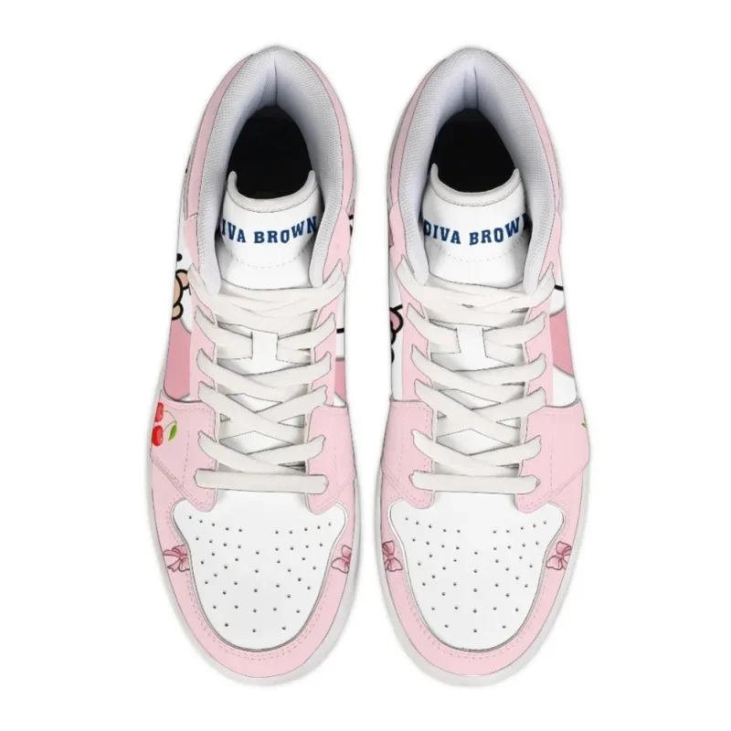 Kawaii Hello Kitty Sneakers Y2K Kawaii Anime Figure Cosplay uomo donna scarpe sportive ragazzi ragazze High Top Cute Lolita scarpe Casual