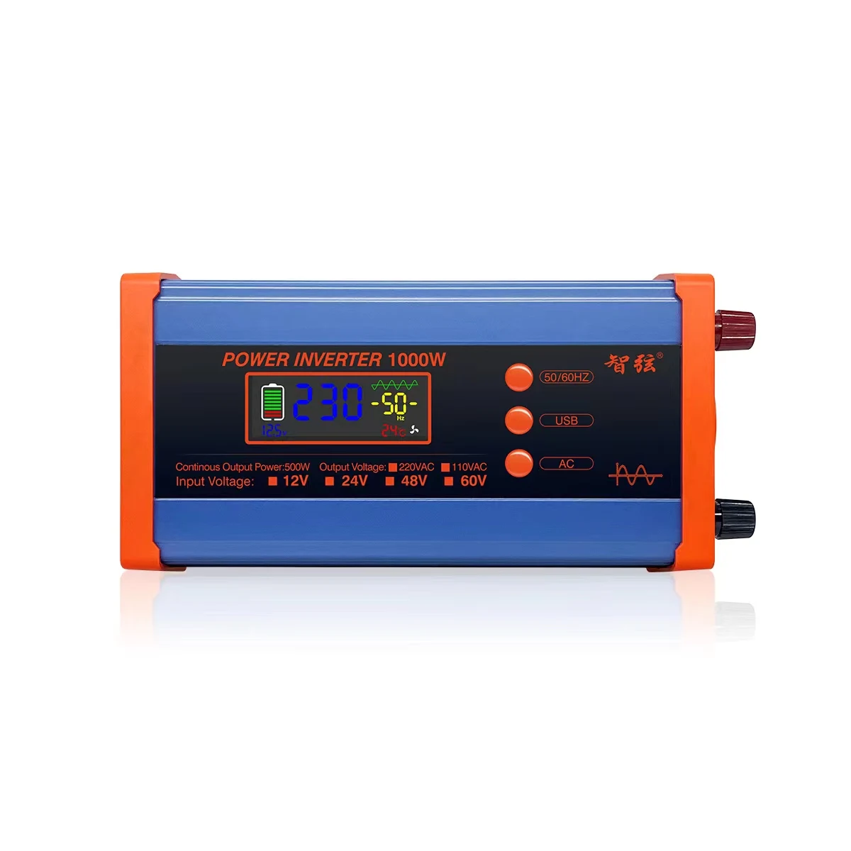 Imagem -06 - Inversor Solar Híbrido de Onda Senoidal Pura dc 12v Conversor de Energia Contínua 1000w Inversor de Interface Usb 600w